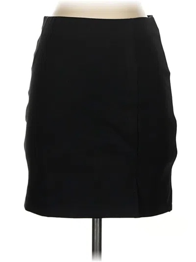 Pre-owned Mng Casual Skirt In Black