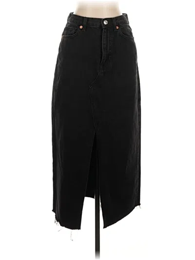 Pre-owned Mng Casual Skirt In Black