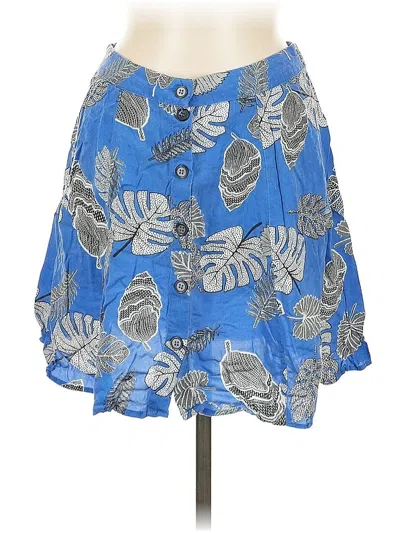 Pre-owned Mng Casual Skirt In Blue