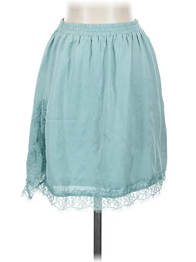 Pre-owned Mng Casual Skirt In Blue