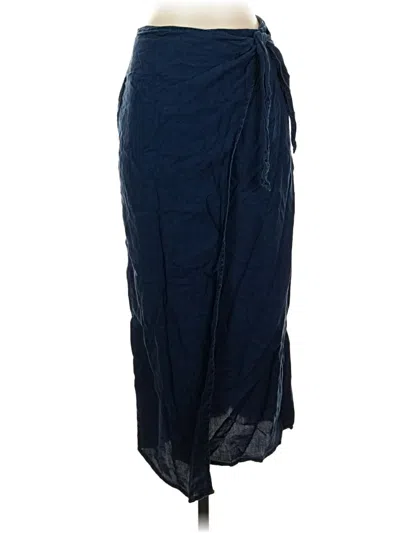 Pre-owned Mng Casual Skirt In Blue
