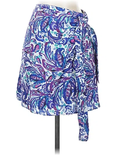 Pre-owned Mng Casual Skirt In Blue