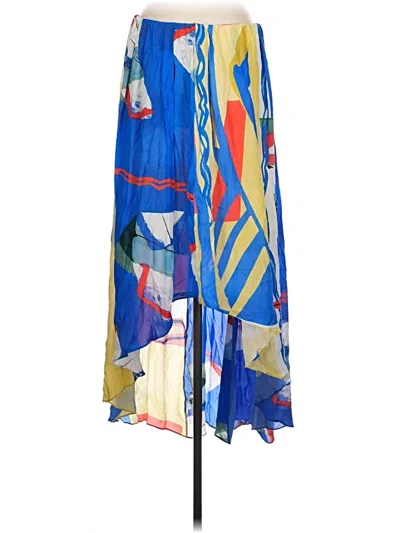 Pre-owned Mng Casual Skirt In Blue