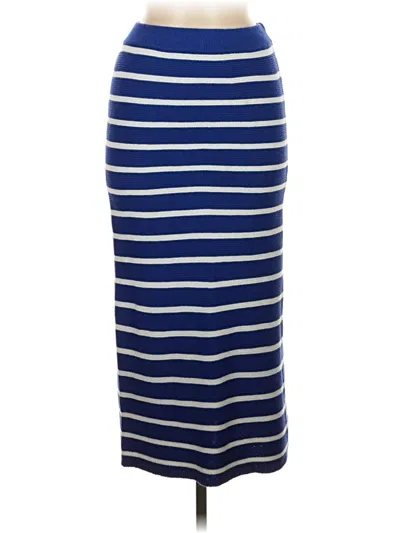 Pre-owned Mng Casual Skirt In Blue