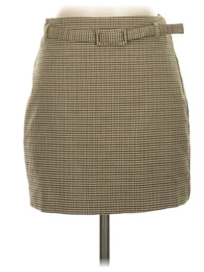 Pre-owned Mng Casual Skirt In Brown