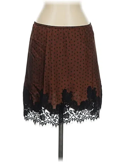 Pre-owned Mng Casual Skirt In Brown
