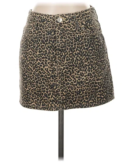 Pre-owned Mng Casual Skirt In Brown