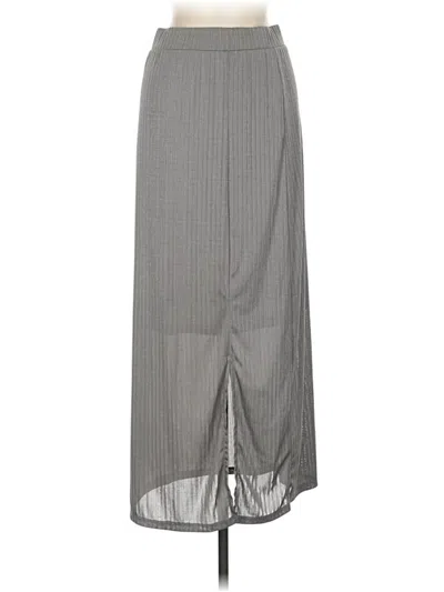 Pre-owned Mng Casual Skirt In Gray