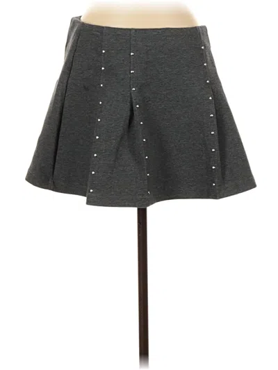 Pre-owned Mng Casual Skirt In Gray
