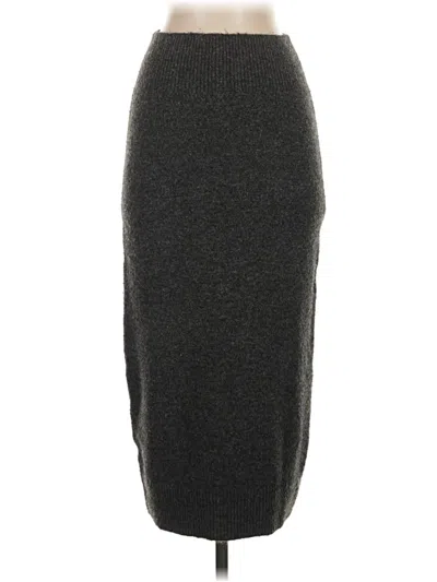 Pre-owned Mng Casual Skirt In Gray