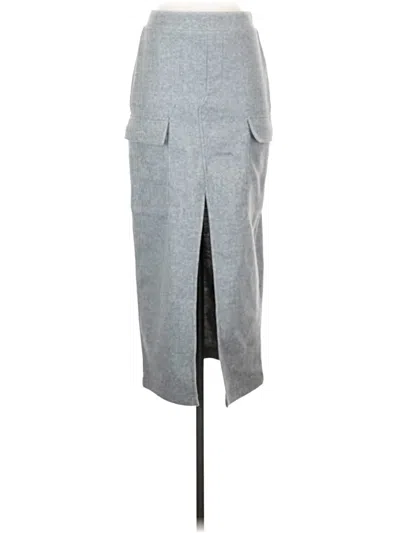 Pre-owned Mng Casual Skirt In Gray