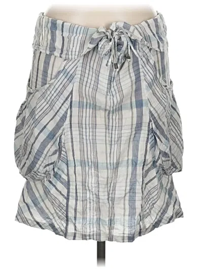 Pre-owned Mng Casual Skirt In Gray