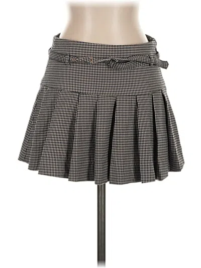 Pre-owned Mng Casual Skirt In Gray
