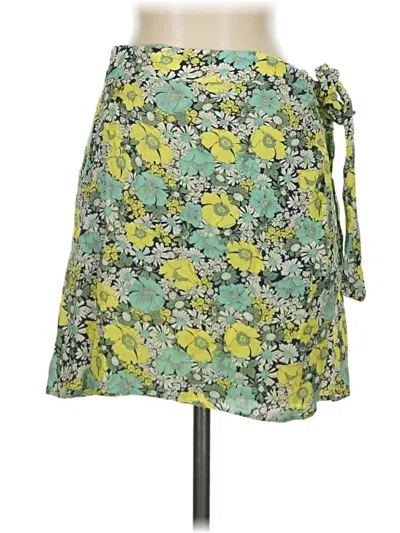 Pre-owned Mng Casual Skirt In Green