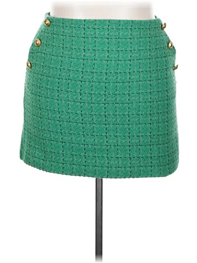 Pre-owned Mng Casual Skirt In Green