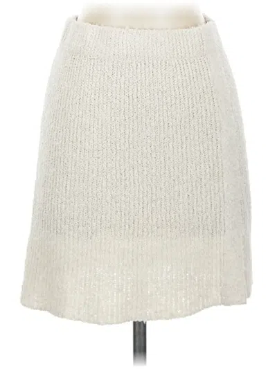 Pre-owned Mng Casual Skirt In Ivory