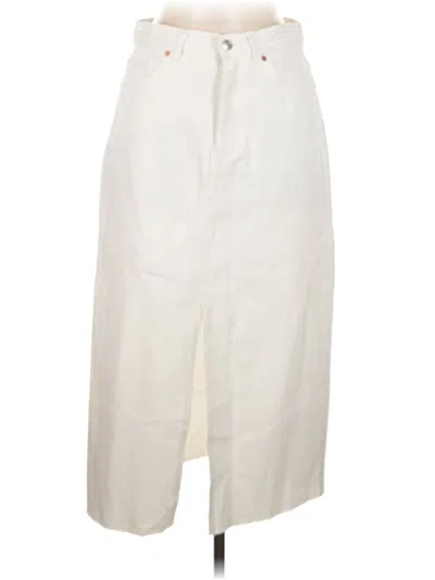 Pre-owned Mng Casual Skirt In Ivory