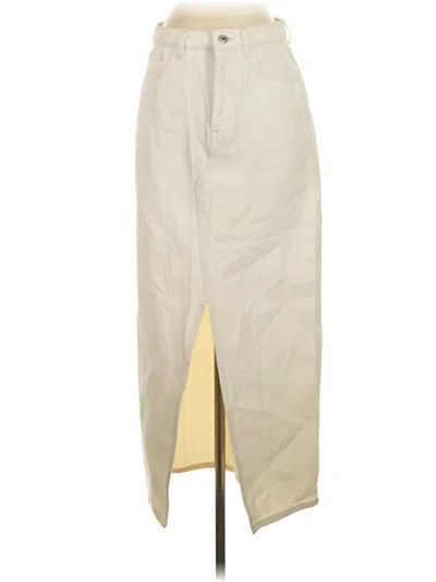 Pre-owned Mng Casual Skirt In Ivory