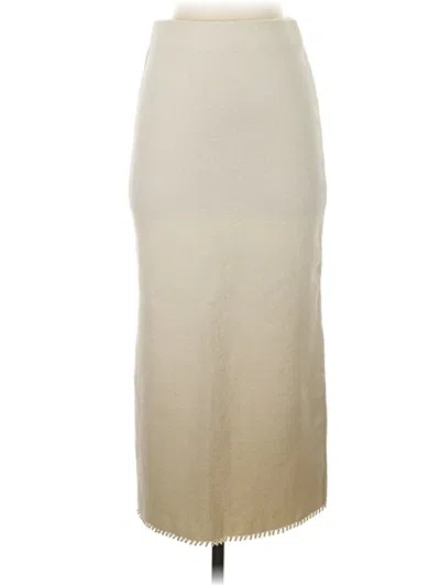 Pre-owned Mng Casual Skirt In Ivory
