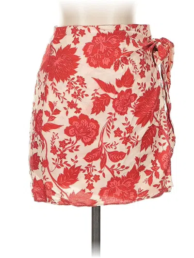 Pre-owned Mng Casual Skirt In Red