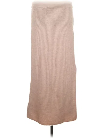 Pre-owned Mng Casual Skirt In Tan