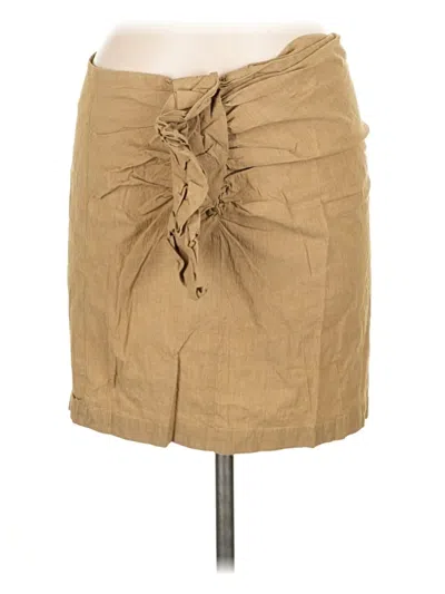 Pre-owned Mng Casual Skirt In Tan