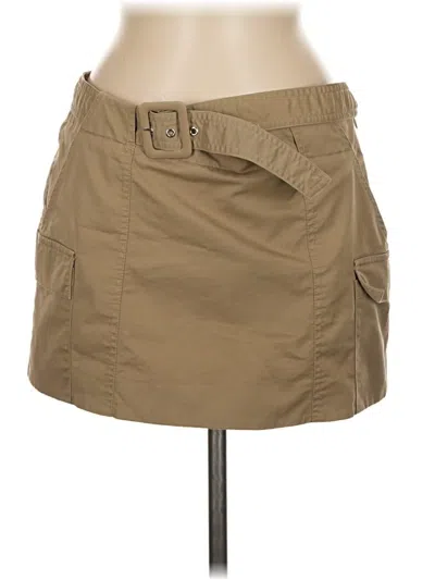 Pre-owned Mng Casual Skirt In Tan