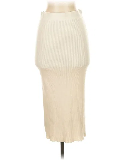 Pre-owned Mng Casual Skirt In White