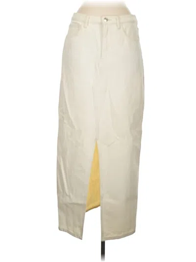 Pre-owned Mng Casual Skirt In White