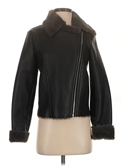 Pre-owned Mng Coat In Black