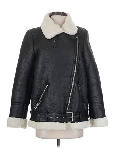 Pre-owned Mng Coat In Black