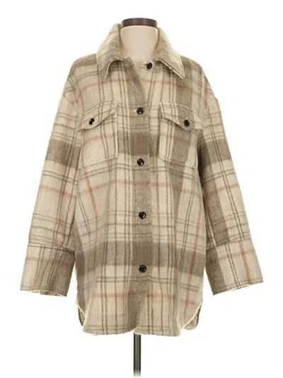Pre-owned Mng Coat In Brown