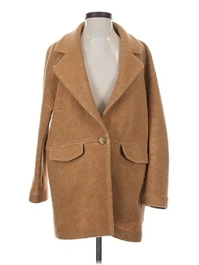 Pre-owned Mng Coat In Brown