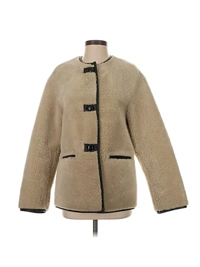 Pre-owned Mng Coat In Brown