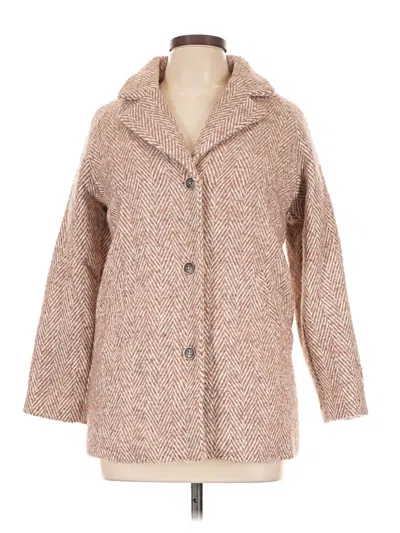 Pre-owned Mng Coat In Brown