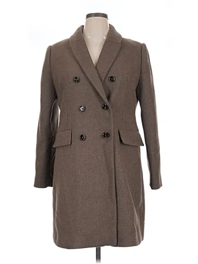 Pre-owned Mng Coat In Brown