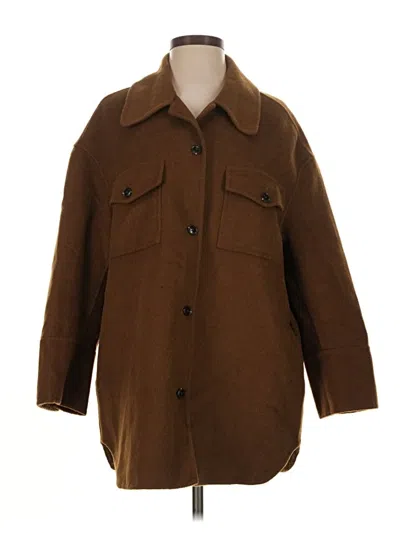Pre-owned Mng Coat In Brown