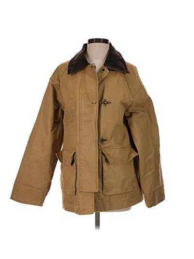 Pre-owned Mng Coat In Brown