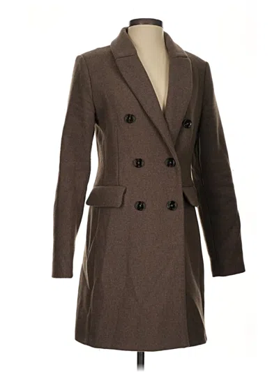 Pre-owned Mng Coat In Brown