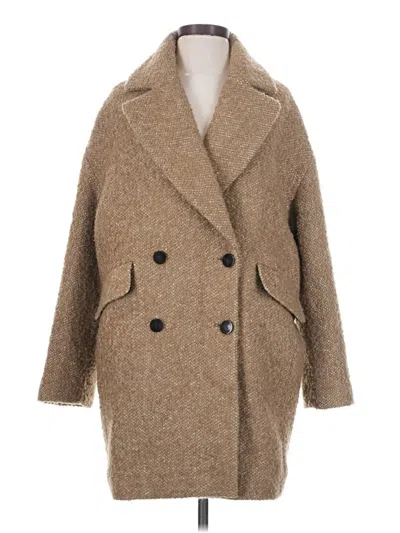 Pre-owned Mng Coat In Brown