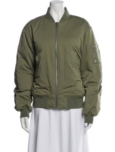 Pre-owned Mng Coat In Green