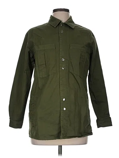 Pre-owned Mng Coat In Green