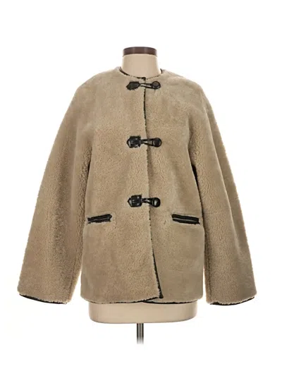 Pre-owned Mng Coat In Tan
