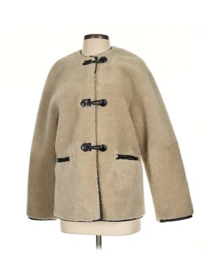 Pre-owned Mng Coat In Tan