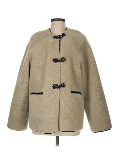 Pre-owned Mng Coat In Tan
