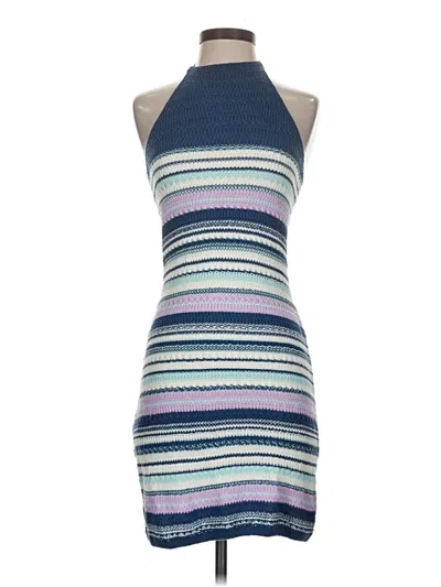 Pre-owned Mng Cocktail Dress In Blue