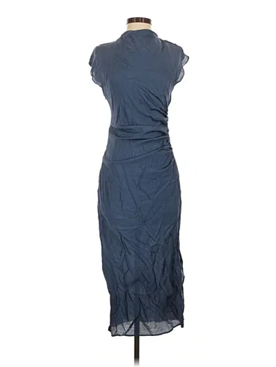 Pre-owned Mng Cocktail Dress In Blue