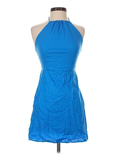 Pre-owned Mng Cocktail Dress In Blue