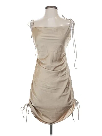 Pre-owned Mng Cocktail Dress In Brown