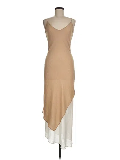 Pre-owned Mng Cocktail Dress In Brown